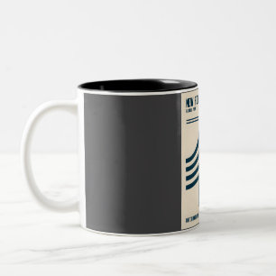 New Forest Nationalpark Retro Reise Kunst Zweifarbige Tasse