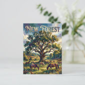 New Forest Nationalpark UK Postkarte (Stehend Vorderseite)