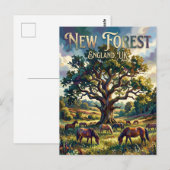 New Forest Nationalpark UK Postkarte (Vorne/Hinten)