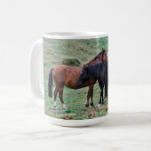 New Forest Ponies of Hampshire England Kaffeetasse (Vorderseite Links)