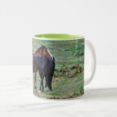 New Forest Ponies of Hampshire England Zweifarbige Tasse (VorderseiteRechts)
