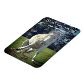 New Forest White Pony Funny Pose Magnet (Linke Seite)