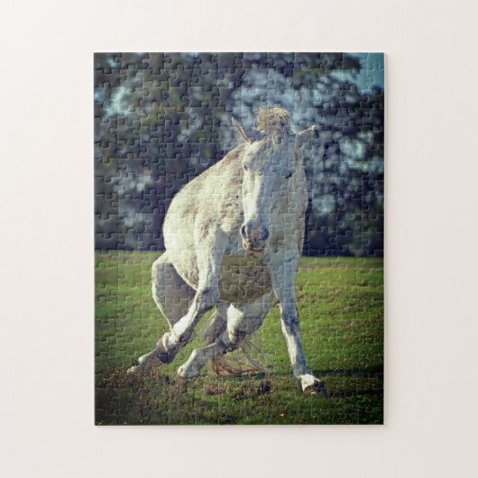 New Forest White Pony Funny Pose Puzzle (Vertikal)