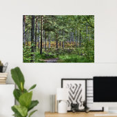 New Forest Woodland Trees Nature Scene, England Poster (Heimbüro)
