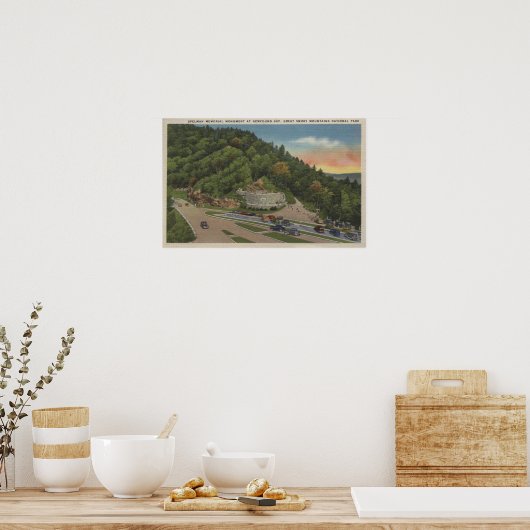 New found Gap, TN - Laura Spelman Memorial Poster (Küche)