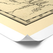 New France Kanada Karte 1755 Poster (Ecke)