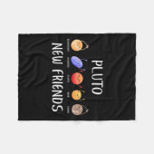 New Friends Dwarf Planets Funny Astronomy Science Fleecedecke (Vorderseite (Horizontal))