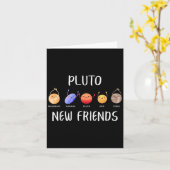 New Friends Dwarf Planets Funny Astronomy Science Karte (Gelbe Blume)