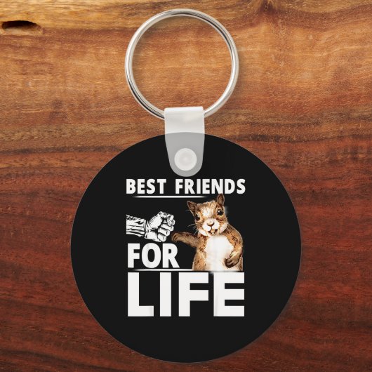 New Funny Squirrel Friend For Life - Men,women  Schlüsselanhänger (Vorderseite)