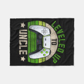 New Gamer Uncle Apparel, Funny Pregnancy Announcem Fleecedecke (Vorderseite (Horizontal))