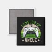 New Gamer Uncle Apparel, Funny Pregnancy Announcem Magnet (Vorderseite/Rückseite)