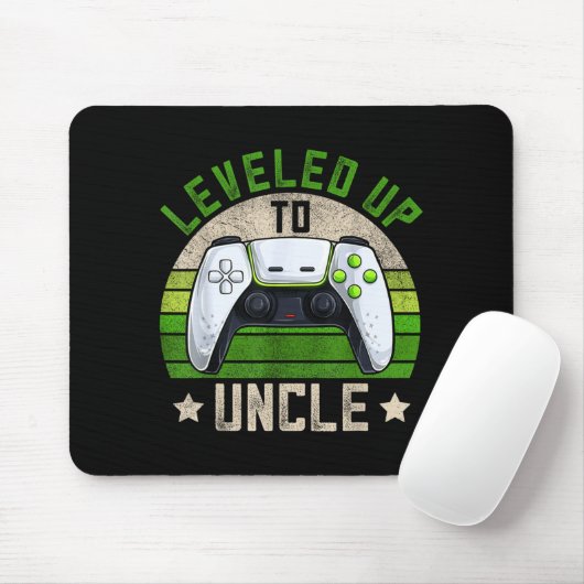 New Gamer Uncle Apparel, Funny Pregnancy Announcem Mousepad (Mit Mouse)