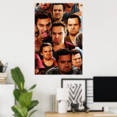 New Girl Nick Miller Collage Poster (Heimbüro)