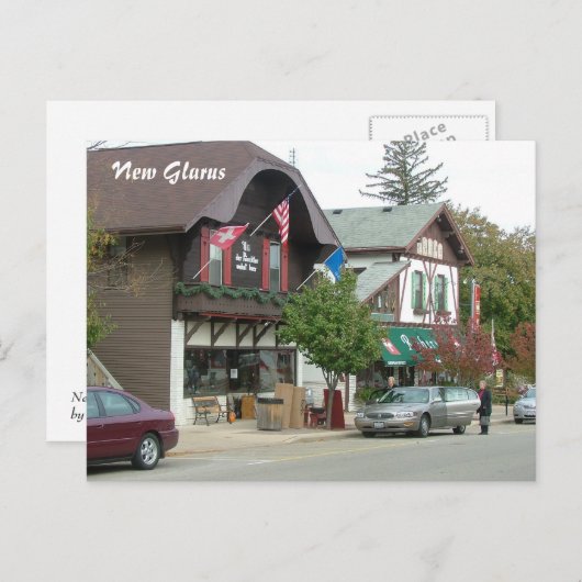 New Glarus Postkarte (Vorne/Hinten)