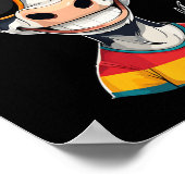 New Glarus Wi Usa Funny Cow Cartoon Design Poster (Ecke)