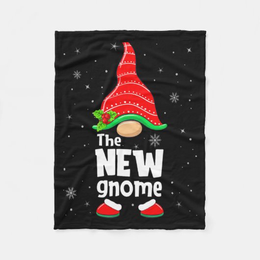New Gnome Matching Family Group Christmas Party Pa Fleecedecke (Vorderseite)
