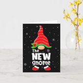 New Gnome Matching Family Group Christmas Party Pa Karte (Gelbe Blume)