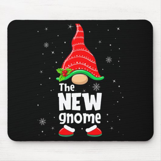 New Gnome Matching Family Group Christmas Party Pa Mousepad (Vorne)