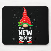 New Gnome Matching Family Group Christmas Party Pa Mousepad (Vorne)