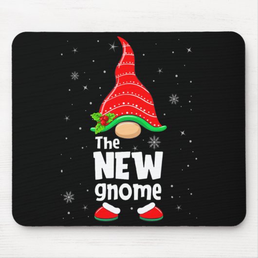 New Gnome Matching Family Group Christmas Party Pa Mousepad (Vorne)