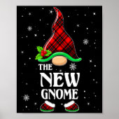 New Gnome Red Plaid Matching Family Christmas Paja Poster (Vorne)