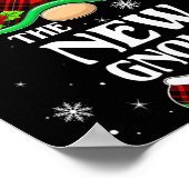 New Gnome Red Plaid Matching Family Christmas Paja Poster (Ecke)