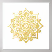 New Gold Mandala Blume Pinakothek Züst Foliendrucke (Vorderseite)
