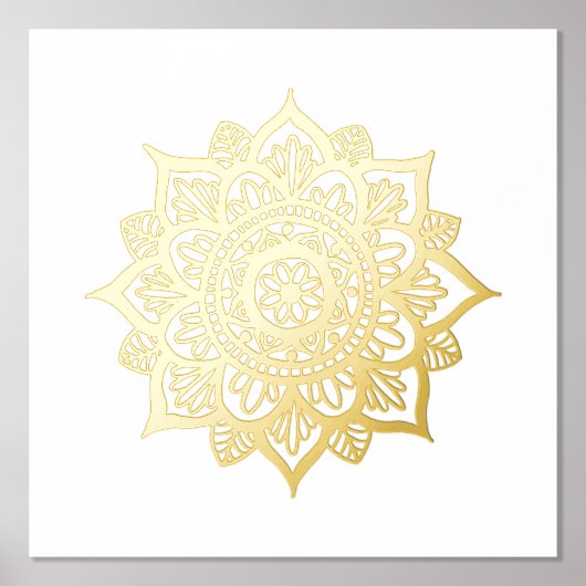 New Gold Mandala Blume Pinakothek Züst Foliendrucke (Vorderseite)