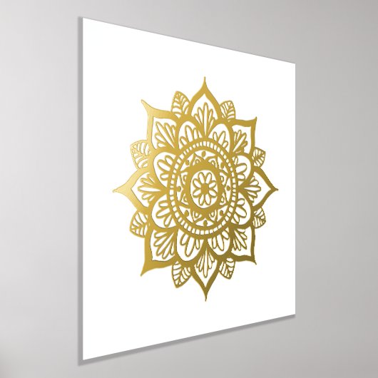 New Gold Mandala Blume Pinakothek Züst Foliendrucke (Ablage )