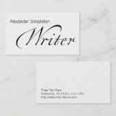 New Gothic Writer Visitenkarte (Vorne/Hinten)