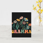 New Gramma Wildflower First Birthday &amp; Baby Sh Karte (Gelbe Blume)