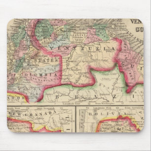 New Granada, Venezuela, Guyana Karte von Mitchell Mousepad