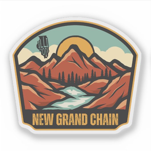 New Grand Chain, Illinois Aufkleber (Vorderseite)