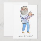 New Grandad Einladung (Vorne/Hinten)