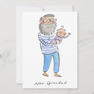 New Grandad Einladung