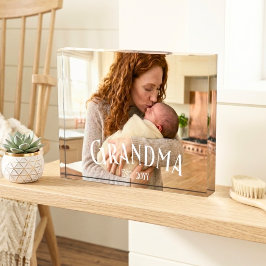 New Grandma Established Custom Name Year Photo Fotoblock