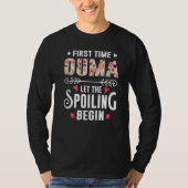 New Grandma First Time Ouma Let The Spoiling Begin T-Shirt (Vorderseite)