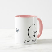 New Grandma Gift Mug Est 2026 | First Time Grandma Tasse (VorderseiteRechts)