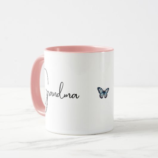 New Grandma Gift Mug Est 2026 | First Time Grandma Tasse (Vorderseite Links)