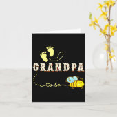 New Grandpa Grandpa To Bee Funny Fathers Day Shirt Karte (Gelbe Blume)