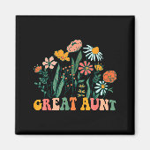 New Great Aunt Wildflower First Birthday & Bab Magnet (Vorne)