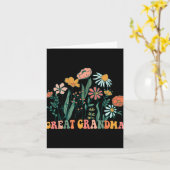 New Great Grandma Wildflower First Birthday &amp;  Karte (Gelbe Blume)