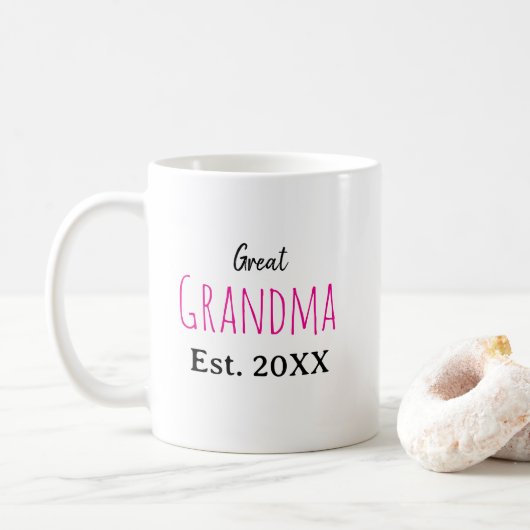 New Great Oma Baby Birth Stats Kaffeetasse (Mit Donut)