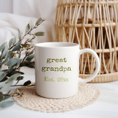 New Great Opa Baby Birth Stats Kaffeetasse