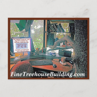 New Green HelpyounutsTreehouse Postcard Postkarte