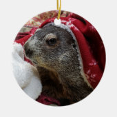 NEW! Groundhog Carrie Christmas Ornaming 2 Keramik Ornament (Vorne)