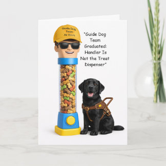 New Guide Dog Team Graduation Card – Working Dog, Karte