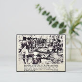 New Guinea Natives Carry U.S. verwundet Postkarte (Stehend Vorderseite)