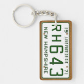 New Hampshire 1971 Vintager Schlüsselanhänger (Vorderseite)