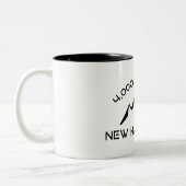 New Hampshire 4000 Footers Mountain Zweifarbige Tasse (Links)